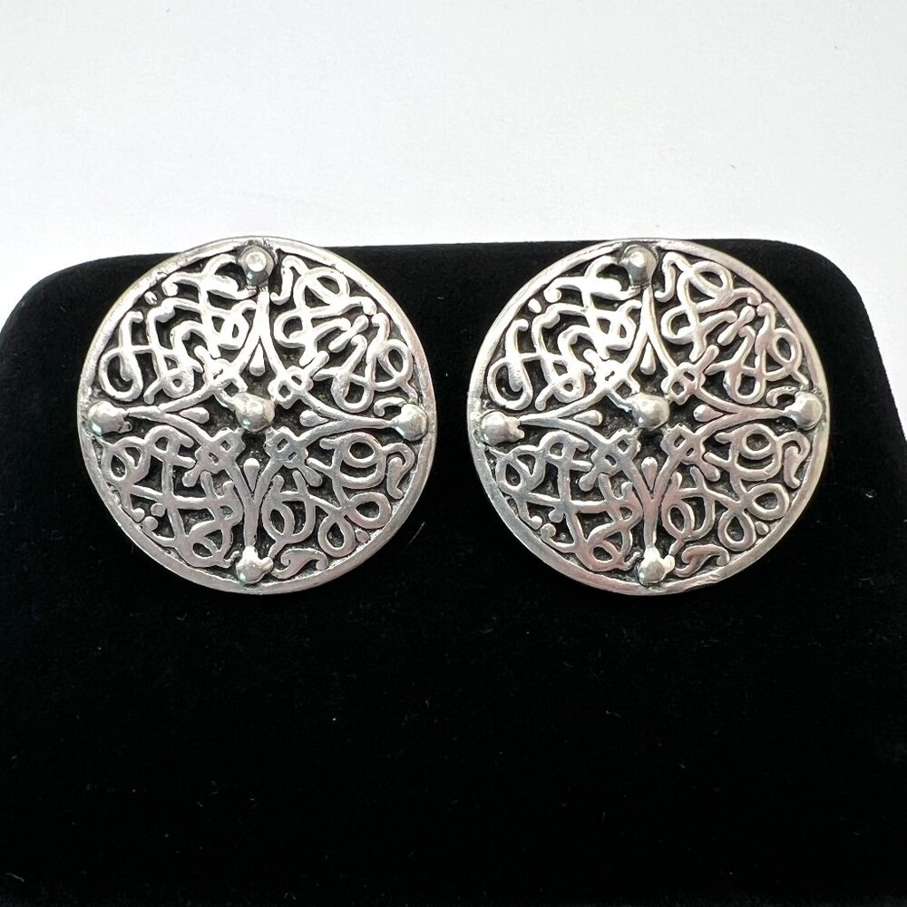 British Museum Pewter Celtic Design Earrings FINAL MARKDOWN